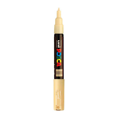 Marqueur peinture Uni posca 1mc beige - pointe conique - 1 mm