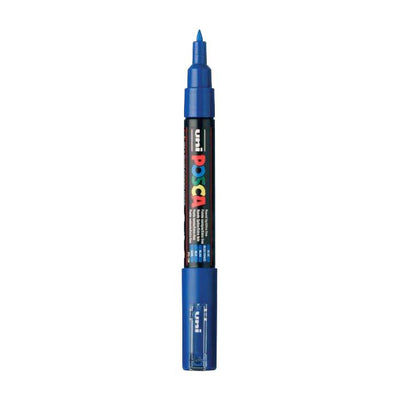 Marqueur Posca Uni-Posca, AFM PC-1M, épaisseur de ligne 0,7 mm, extra-fin, bleu, 1 pièce