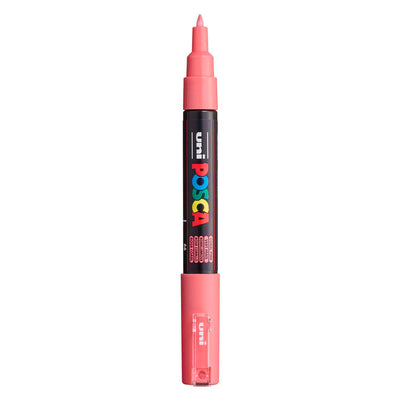 Marqueur peinture Uni posca 1mc corail - pointe conique - 1 mm