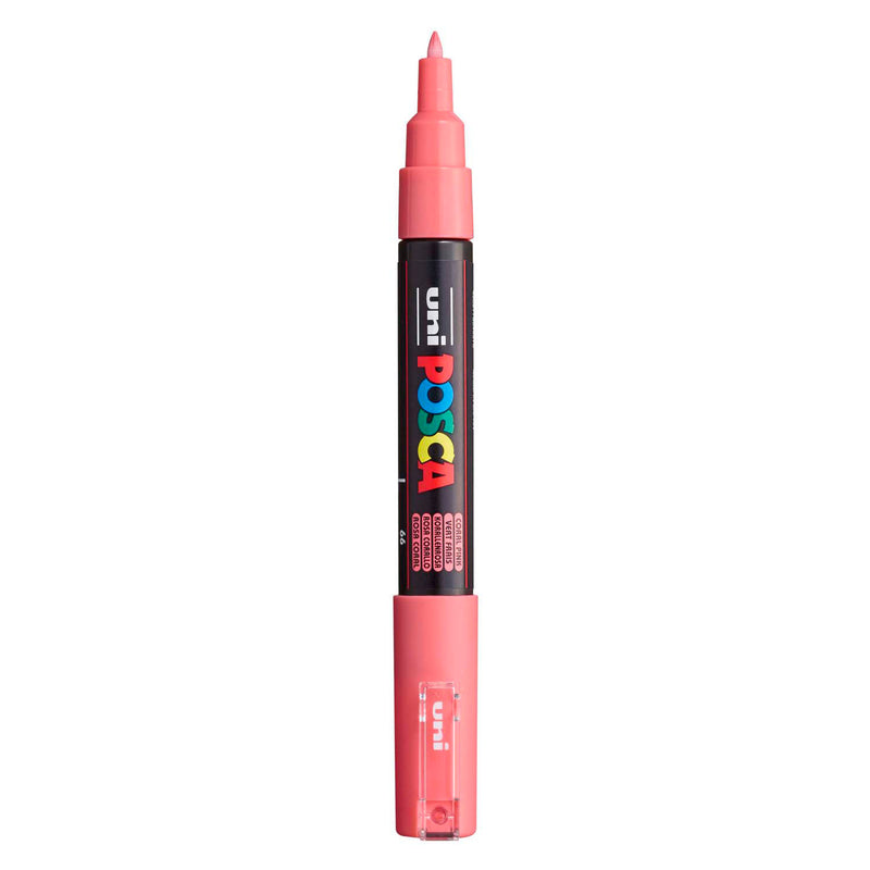 Marqueur peinture Uni posca 1mc corail - pointe conique - 1 mm