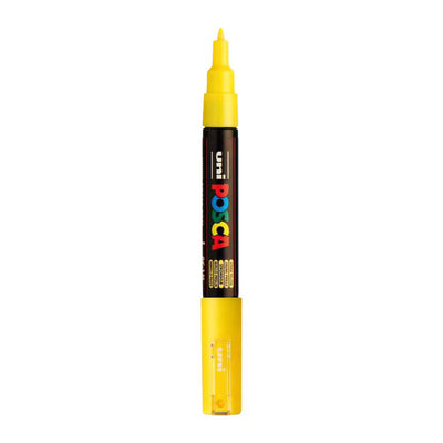 Feutre peinture Uni posca 1mc jaune paille - pointe conique - 1 mm