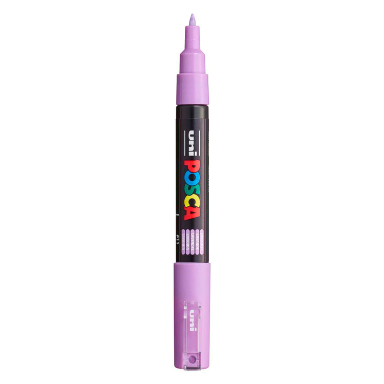 Marqueur peinture Uni posca 1mc lavande - pointe conique - 1 mm