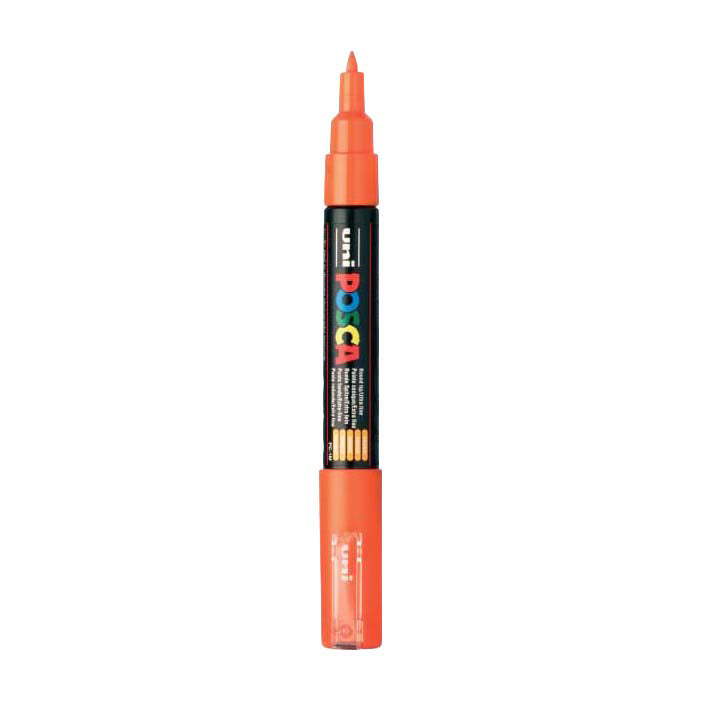 Marqueur Posca Uni-Posca, AFM PC-1M, épaisseur de ligne 0,7 mm, extra-fine, orange, 1 pièce