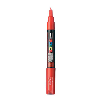 Marqueur Posca Uni-Posca, AFM PC-1M, épaisseur de ligne 0,7 mm, extra-fin, rouge, 1 pièce