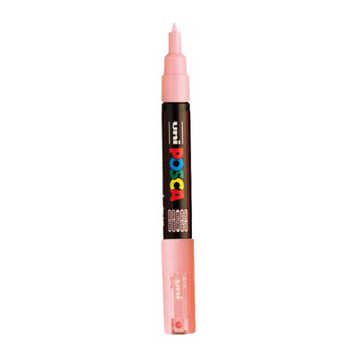 Marqueur peinture Uni posca 1mc rose clair - pointe conique - 1 mm