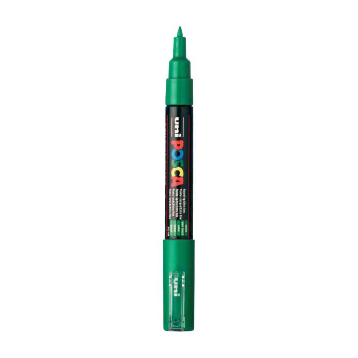 Marqueur Posca Uni-Posca, AFM PC-1M, épaisseur de ligne 0,7 mm, extra-fin, vert, 1 pièce