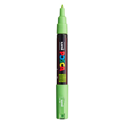 Marqueur peinture Uni posca 1mc vert pomme - pointe conique - 1 mm
