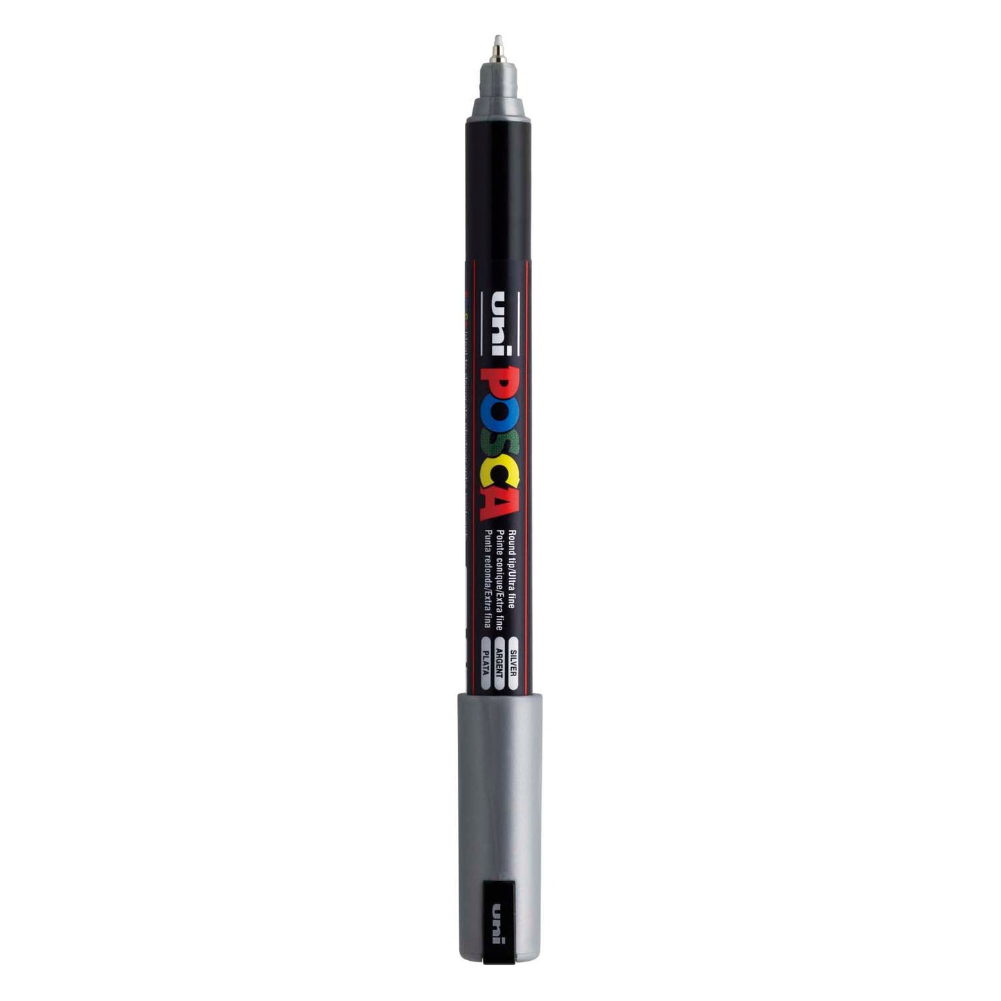 Marqueur Posca Uni-Posca, AFM PC-1MR, épaisseur de ligne 0,7 mm, extra-fin, argent, 1 pièce