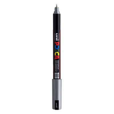Marqueur Posca Uni-Posca, AFM PC-1MR, épaisseur de ligne 0,7 mm, extra-fin, argent, 1 pièce