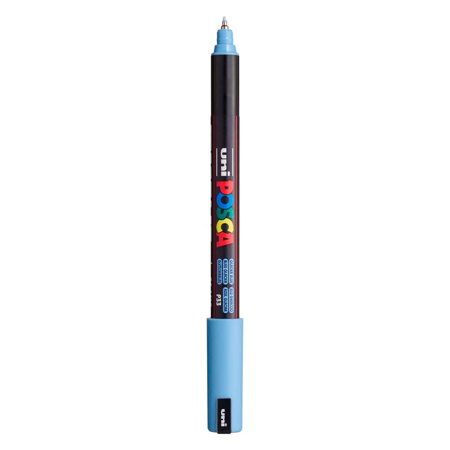 Feutre Uni Posca PC-1mr bleu glacier - extra fin 0,7mm