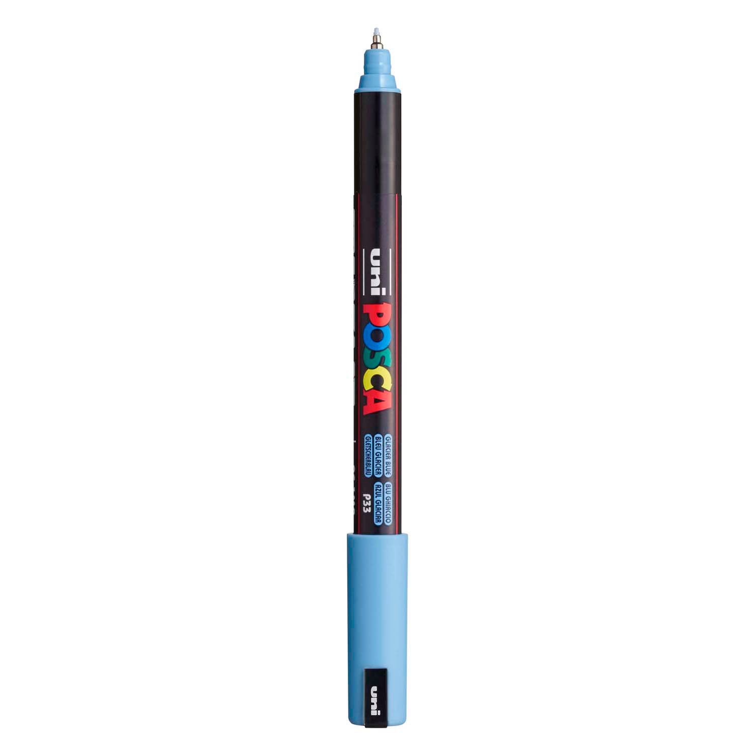 Feutre Uni Posca PC-1mr bleu glacier - extra fin 0,7mm