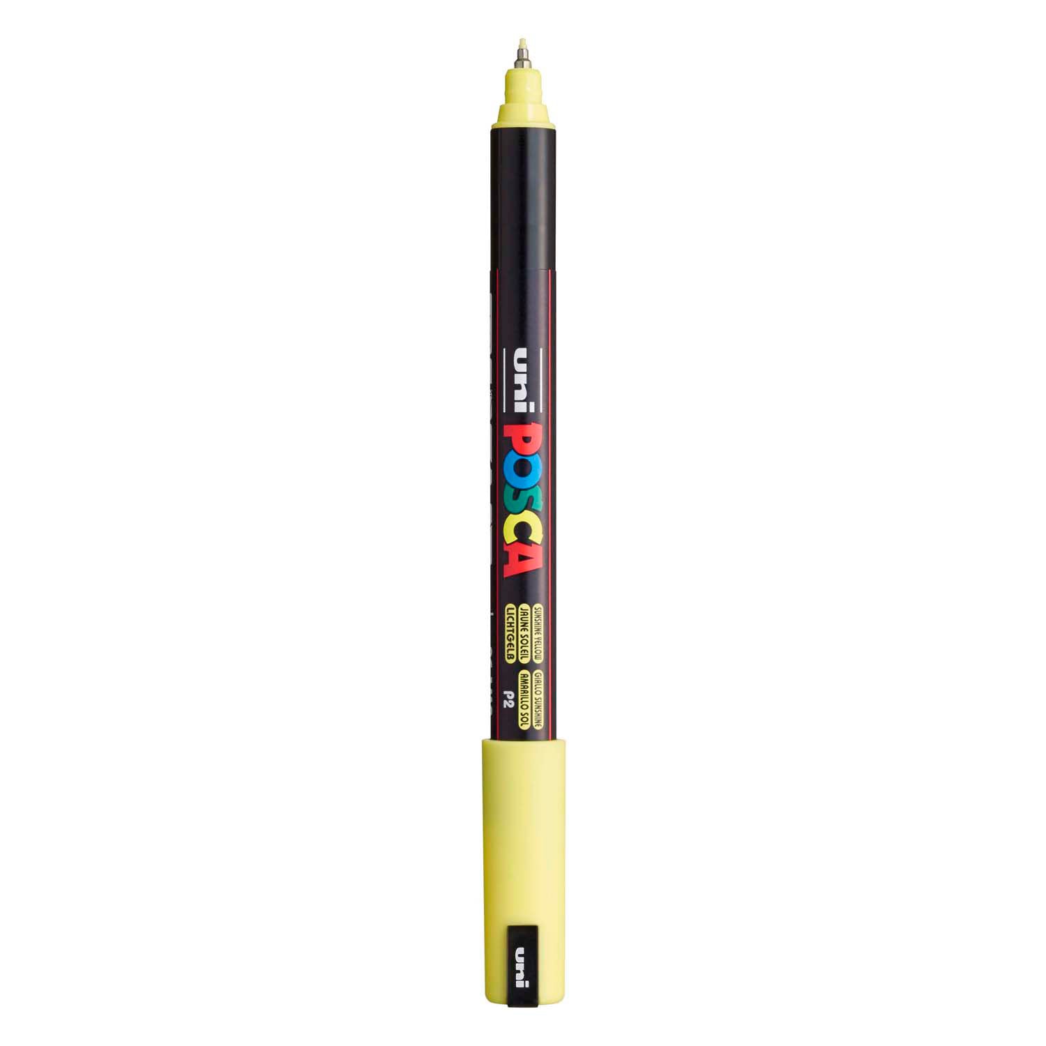 Feutre Uni Posca PC-1mr jaune soleil - extra fin 0,7mm