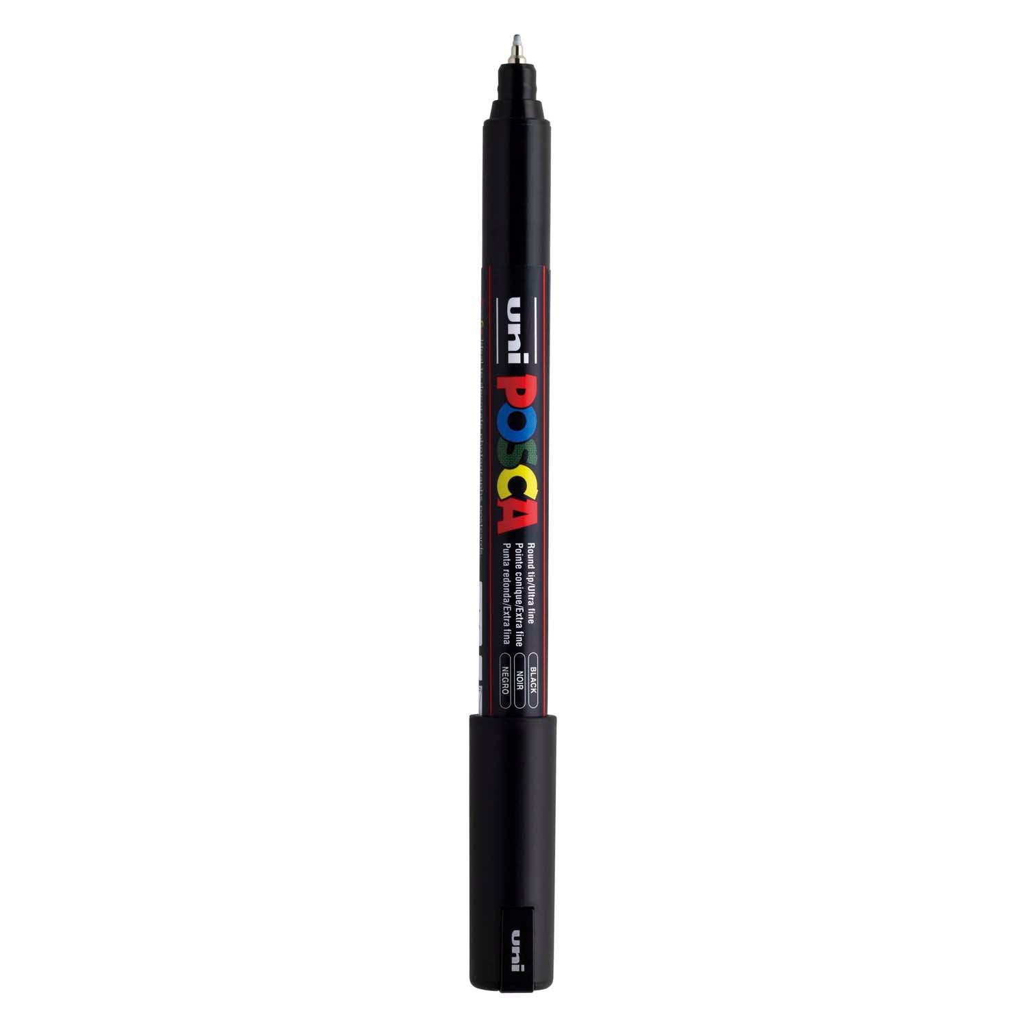 Marqueur Posca Uni-Posca, AFM PC-1MR, épaisseur de ligne 0,7 mm, extra-fin, noir, 1 pièce