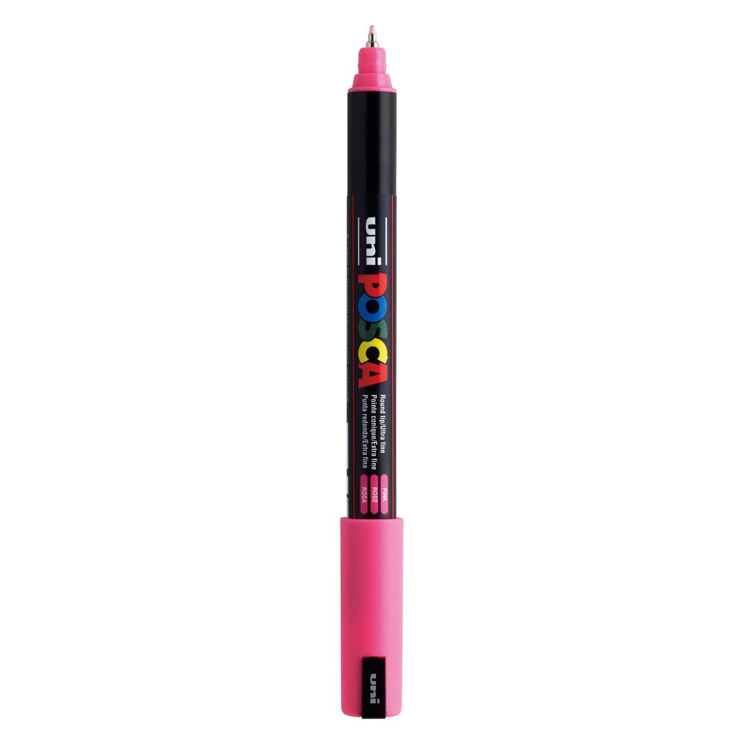 Marqueur Posca Uni-Posca, AFM PC-1MR, épaisseur de ligne 0,7 mm, extra-fin, rose, 1 pièce