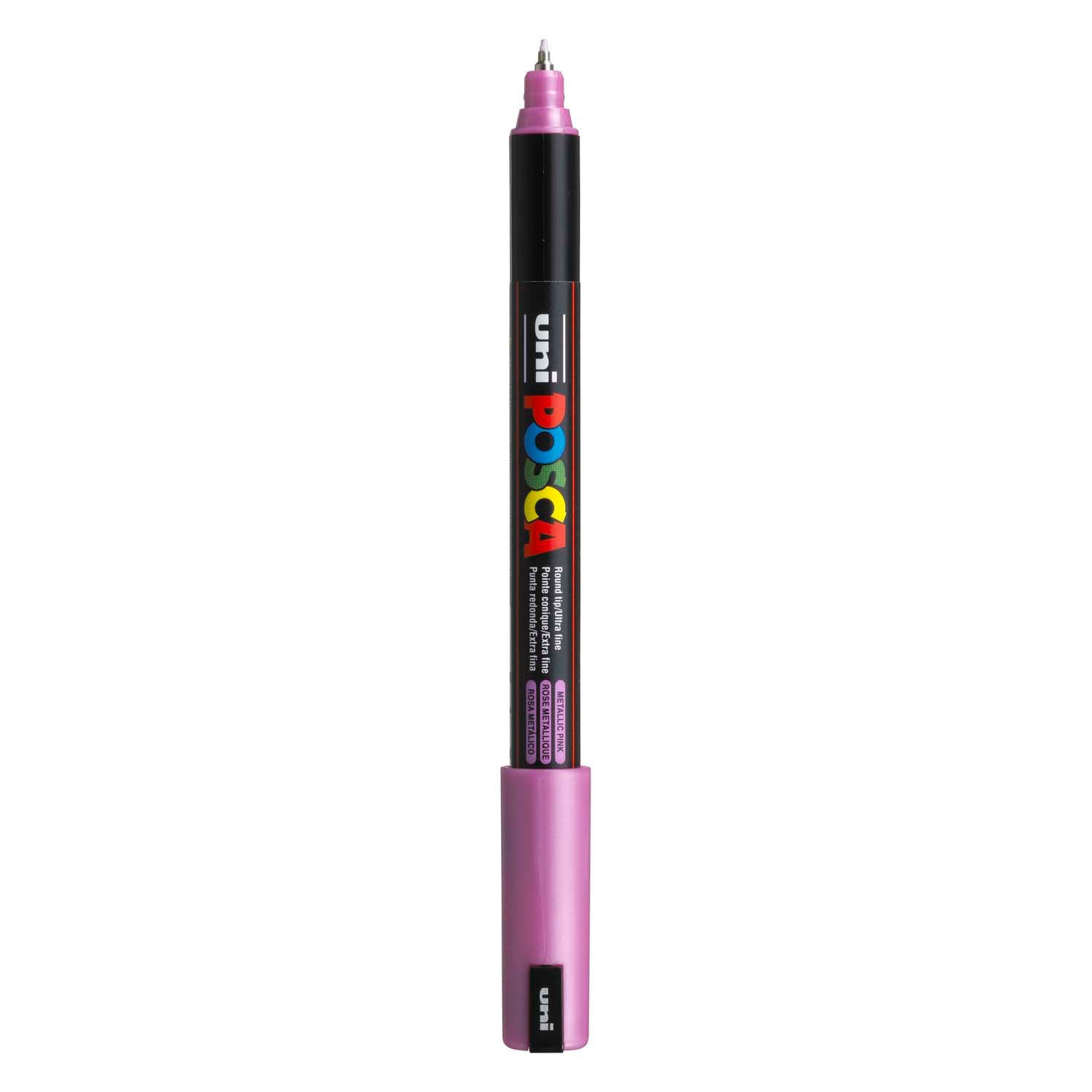 Marqueur Posca Uni-Posca, AFM PC-1MR, épaisseur de ligne 0,7 mm, extra-fin, rose métallique, 1 pièce