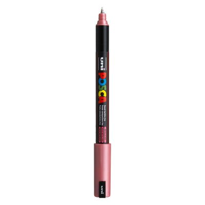 Marqueur Posca Uni-Posca, AFM PC-1MR, épaisseur de ligne 0,7 mm, extra-fin, métal rouge, 1 pièce