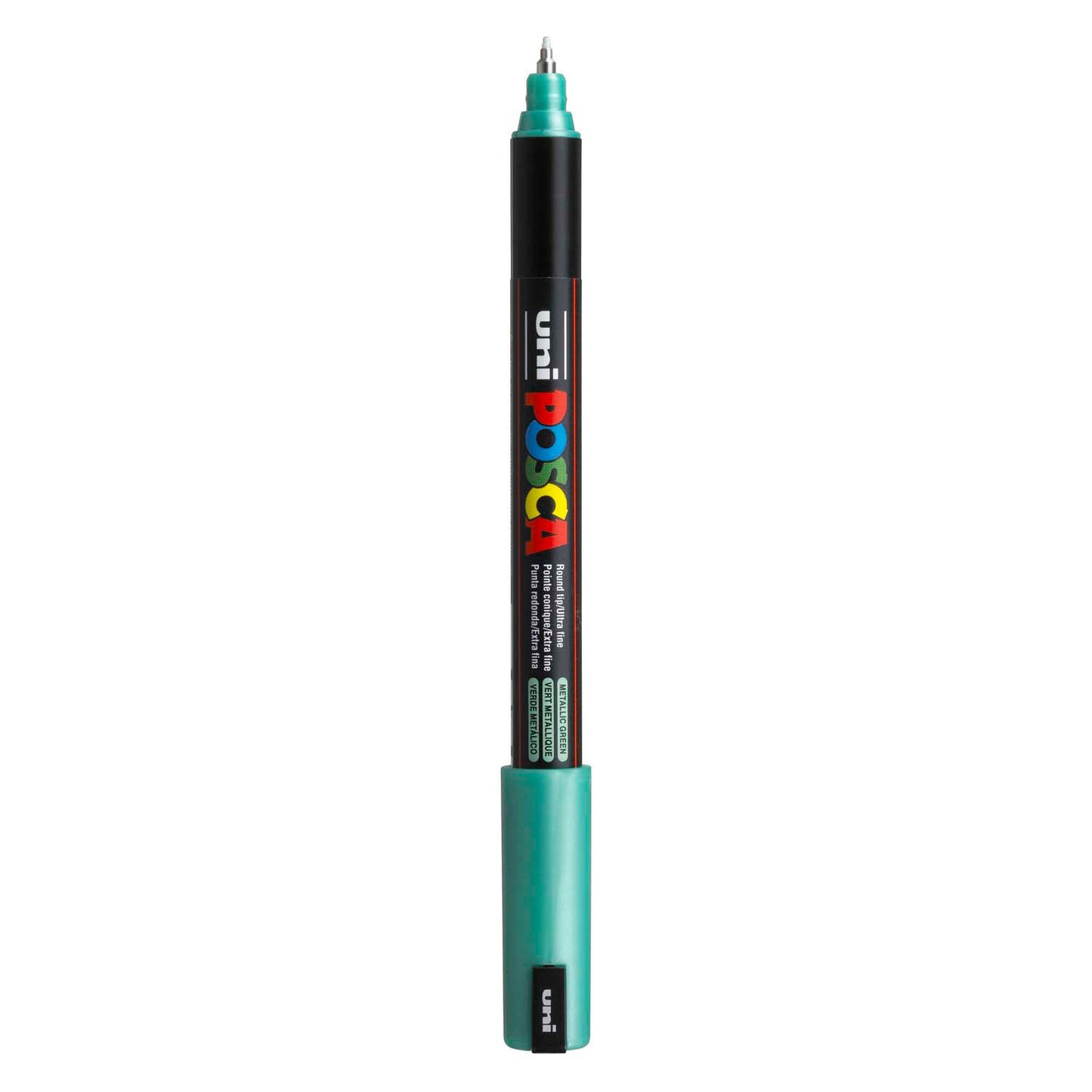 Marqueur Posca Uni-Posca, AFM PC-1MR, épaisseur de ligne 0,7 mm, extra-fin, métallique verte, 1 pièce