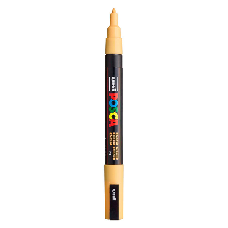 Marqueur acrylique Uni posca pc3m abricot - pointe ronde jusqu'à 1,3 mm