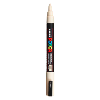 Marqueur Posca Uni-Posca, AFM PC-3M, épaisseur de ligne 0,9-1,3 mm, amende, beige, 1 pièce
