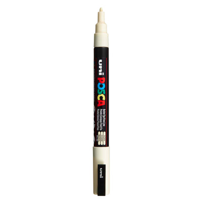 Marker Posca Uni-Posca, AFM PC-3M, épaisseur de ligne 0,9-1,3 mm, amende, ivoire, 1 pièce