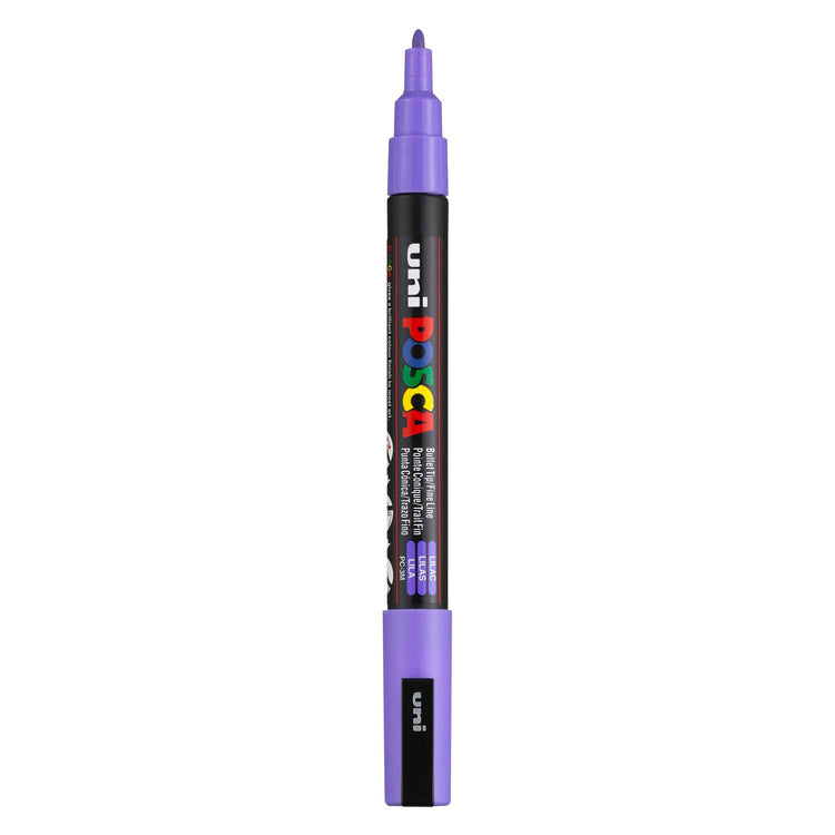 Marqueur Posca Uni-Posca, AFM PC-3M, épaisseur de ligne 0,9-1,3 mm, amende, lilas, 1 pièce