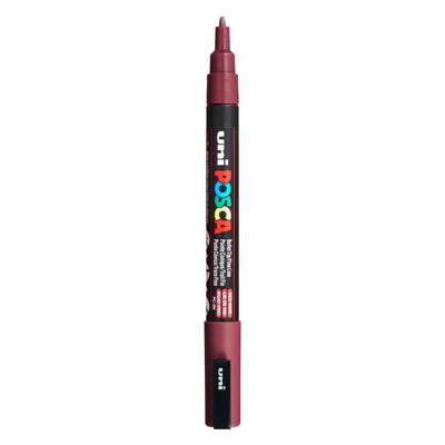 Marqueur Posca Uni-Posca, AFM PC-3M, épaisseur de ligne 0,9-1,3 mm, fin, vin rouge, 1 pièce