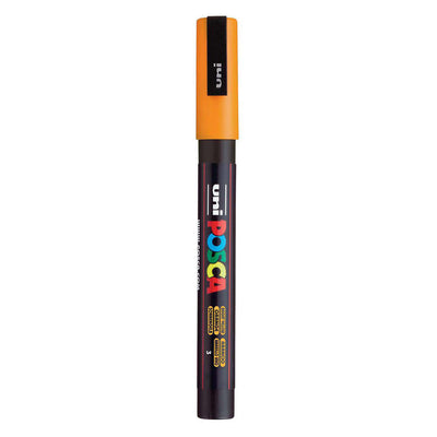 Marqueur Posca Uni-Posca, AFM PC-3M, épaisseur de ligne 0,9-1,3 mm, fin, jaune vif, 1 pièce