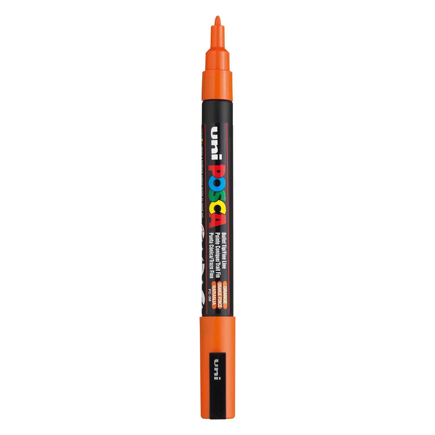 Marqueur Posca Uni-Posca, AFM PC-3M, épaisseur de ligne 0,9-1,3 mm, fine, orange, 1 pièce