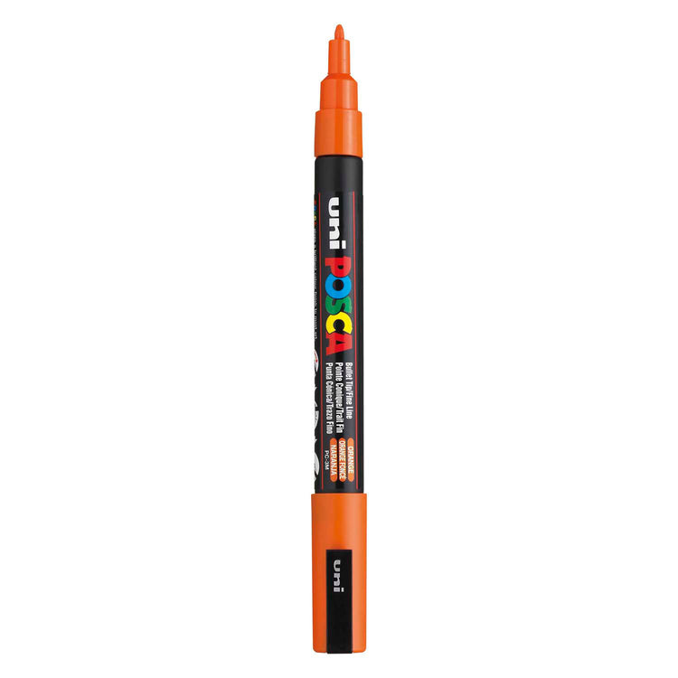 Marqueur Posca Uni-Posca, AFM PC-3M, épaisseur de ligne 0,9-1,3 mm, fine, orange, 1 pièce