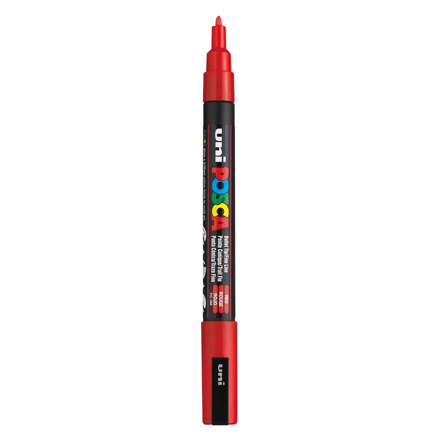 Marqueur Posca Uni-Posca, AFM PC-3M, épaisseur de ligne 0,9-1,3 mm, fin, rouge, 1 pièce