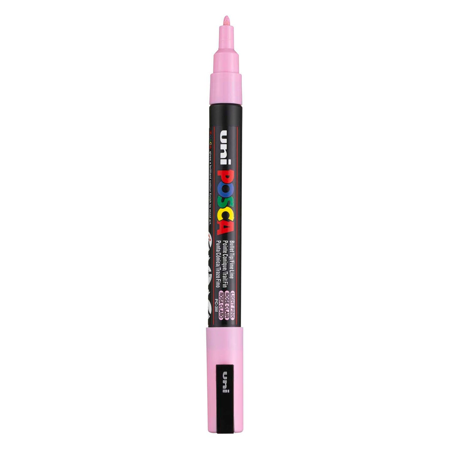 Marker Posca Uni-Posca, AFM PC-3M, épaisseur de ligne 0,9-1,3 mm, fin, rose clair, 1 pièce