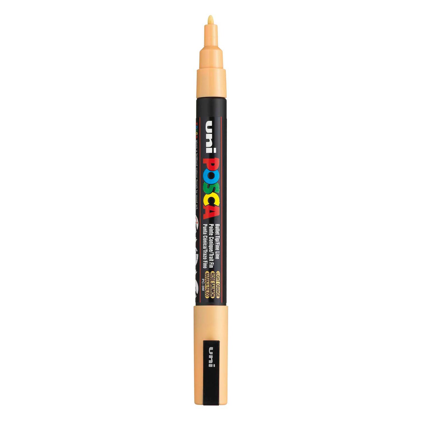 Marqueur Posca Uni-Posca, AFM PC-3M, épaisseur de ligne 0,9-1,3 mm, fine, orange pâle, 1 pièce