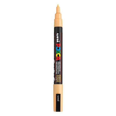 Marqueur Posca Uni-Posca, AFM PC-3M, épaisseur de ligne 0,9-1,3 mm, fine, orange pâle, 1 pièce