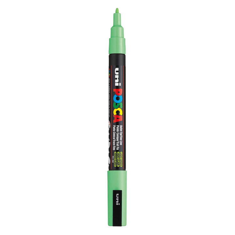 Marqueur Posca Uni-Posca, AFM PC-3M, épaisseur de ligne 0,9-1,3 mm, fin, vert clair, 1 pièce