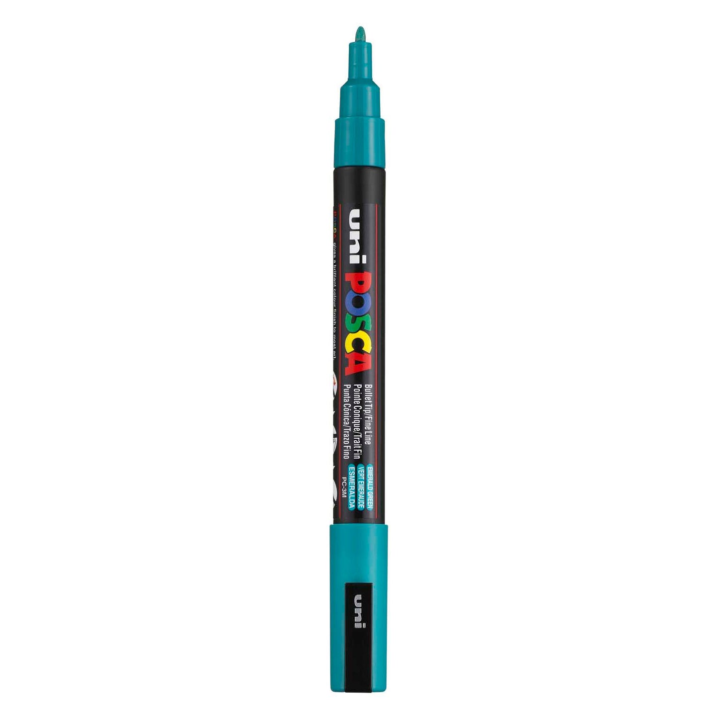 Marqueur Posca Uni-Posca, AFM PC-3M, épaisseur de ligne 0,9-1,3 mm, amende, vert émeraude, 1 pièce