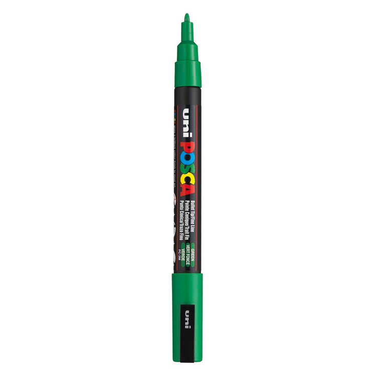 Marqueur Posca Uni-Posca, AFM PC-3M, épaisseur de ligne 0,9-1,3 mm, fin, vert, 1 pièce