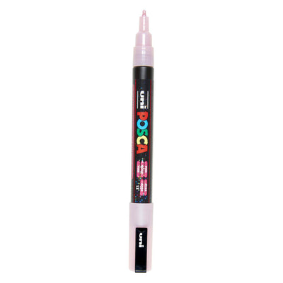 Uni posca pc3m marqueur peinture rose pailleté - pointe ronde jusqu'à 1,3 mm