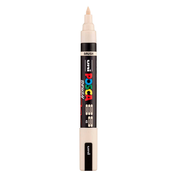 Feutre pinceau Uni posca pc5br beige - pointe pinceau 1-4 mm