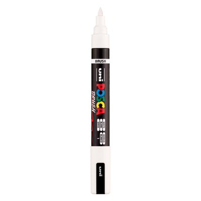 Feutre pinceau Uni posca pc5br blanc - pointe pinceau 1-4 mm