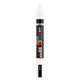 Feutre pinceau Uni posca pc5br blanc - pointe pinceau 1-4 mm