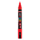 Feutre pinceau Uni posca pc5br rouge - pointe pinceau 1-4 mm