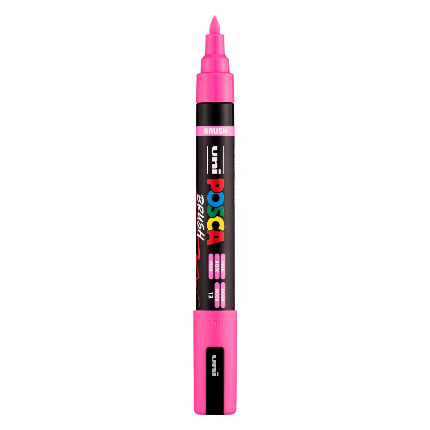 Feutre pinceau Uni posca pc5br rose - pointe pinceau 1-4 mm
