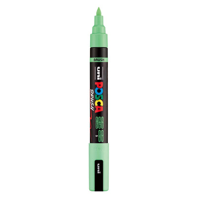 Feutre pinceau Uni posca pc5br vert clair - pointe pinceau 1-4 mm
