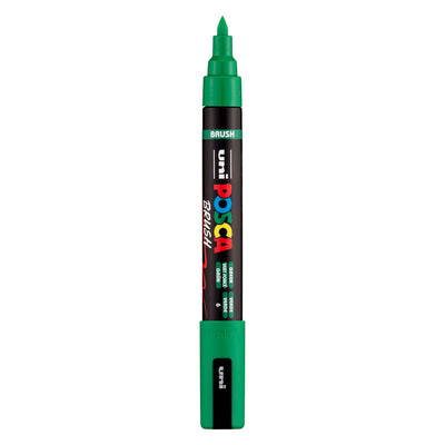 Feutre pinceau Uni posca pc5br vert - pointe pinceau 1-4 mm