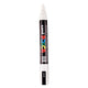 Marqueur Posca Uni-Posca, AFM PC-5M, épaisseur de ligne 2,5 mm, moyen, blanc, 1 pièce