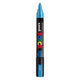 Marqueur Posca Uni-Posca, AFM PC-5M, épaisseur de ligne 2,5 mm, moyen, bleu métallique, 1 pièce