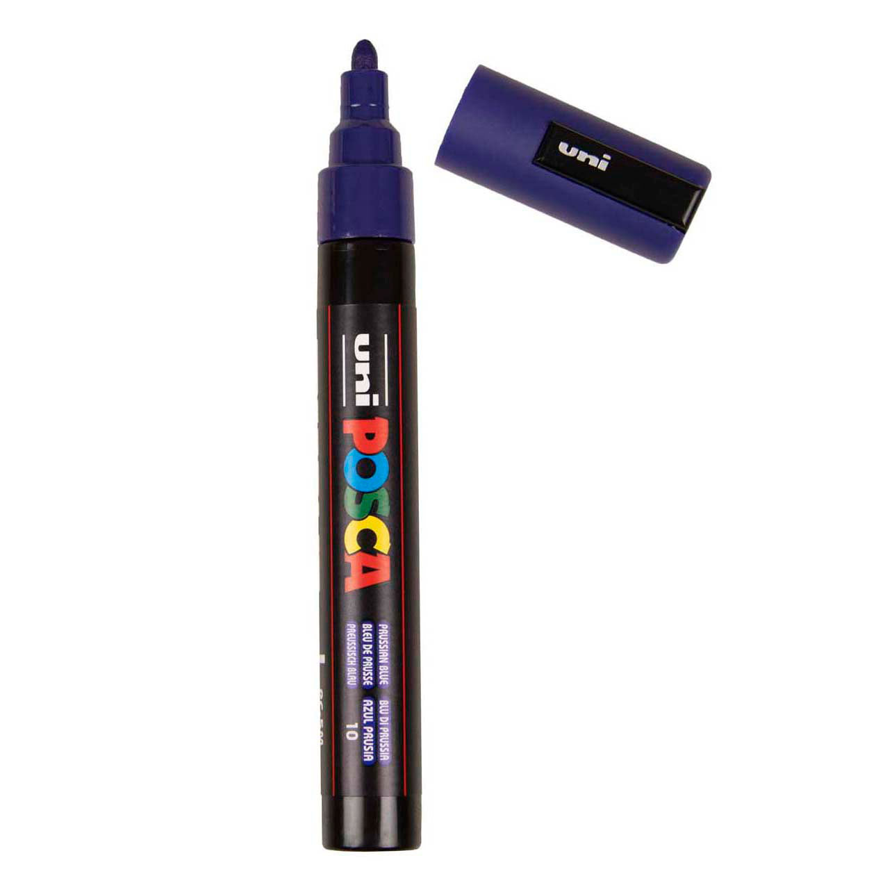 Feutre peinture Uni posca pc5m bleu de prusse - pointe conique 2,5 mm