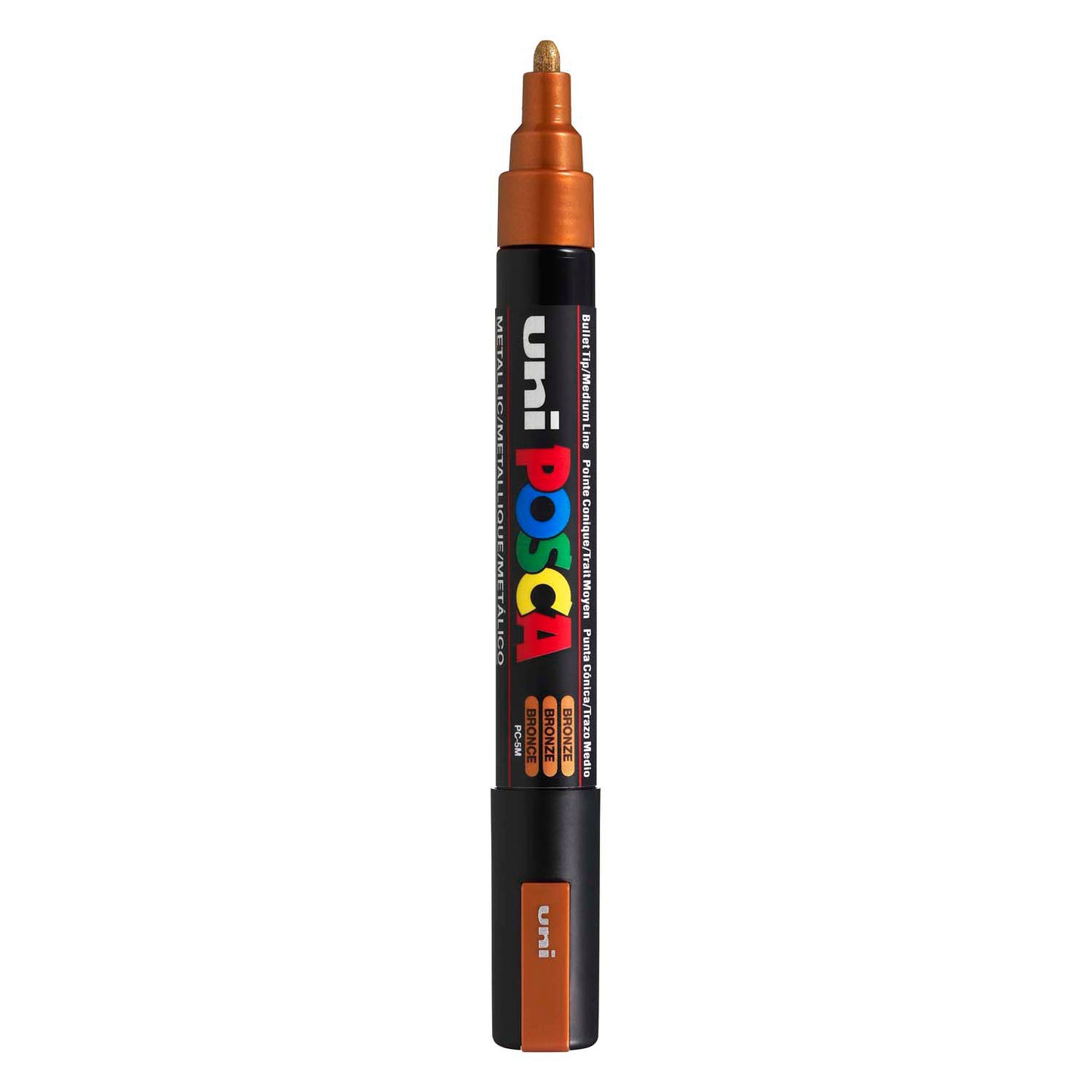Marqueur Posca Uni-Posca, AFM PC-5M, épaisseur de ligne 2,5 mm, milieu, bronze, 1 pièce