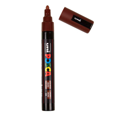 Marqueur peinture Uni posca pc5m marron cacao - pointe conique 2,5 mm