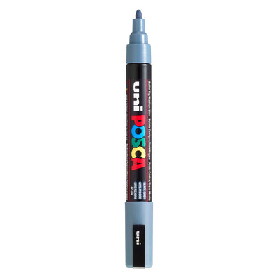 Marqueur Posca Uni-Posca, AFM PC-5M, épaisseur de ligne 2,5 mm, moyen, gris ardoise, 1 pièce